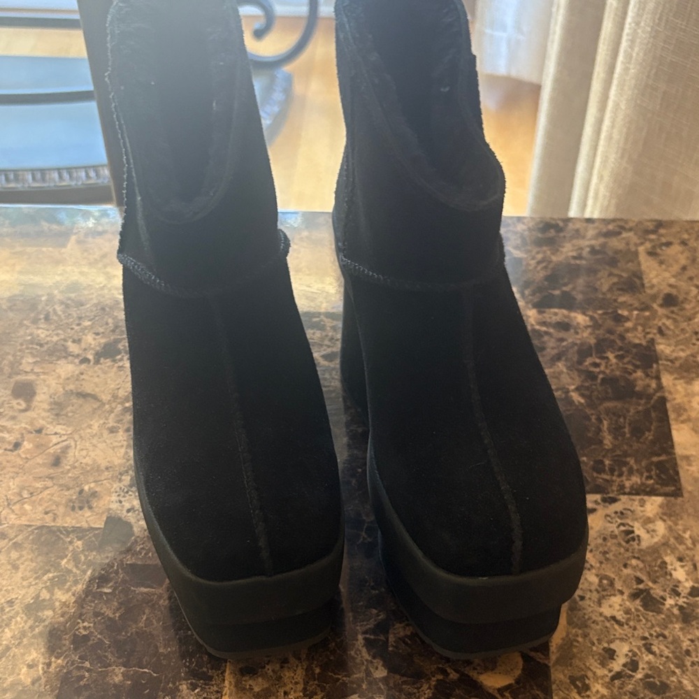 UGG Black Heeled Boots